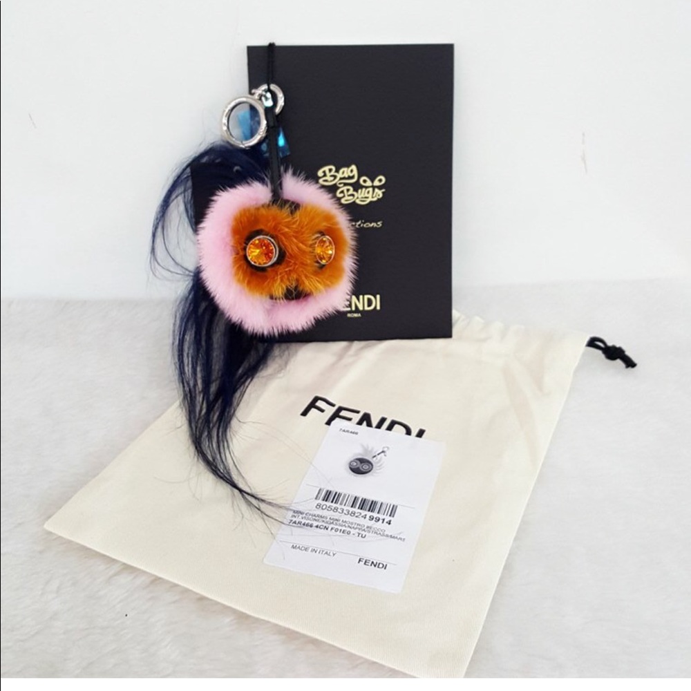 NWT - FENDI MINI BEAK MOHAWK MONSTER CHARM
